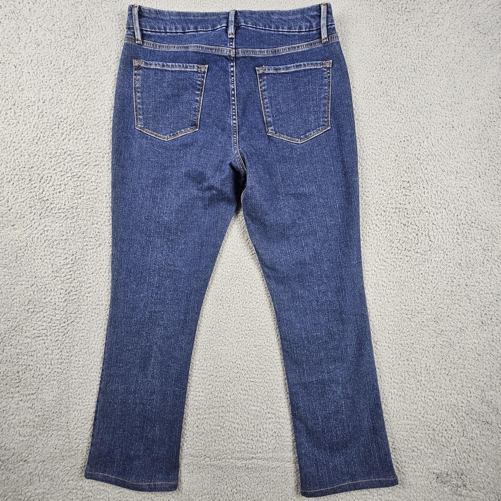 Frame Le Mini Boot Jeans Women 31 Blue Somerland Dark Wash Stretch LMB458 - Picture 3 of 9